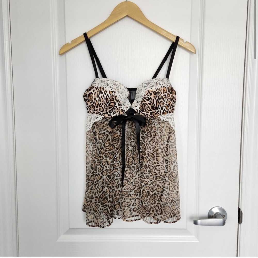 Victoria Secret Leopard print baby doll 36C